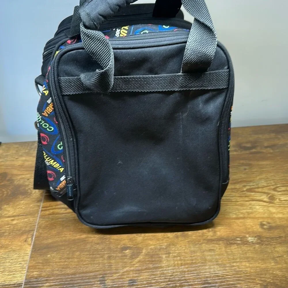 Columbia 300 Bowling‎ Bag Single Ball Shoulder Strap Red Zip Compartments